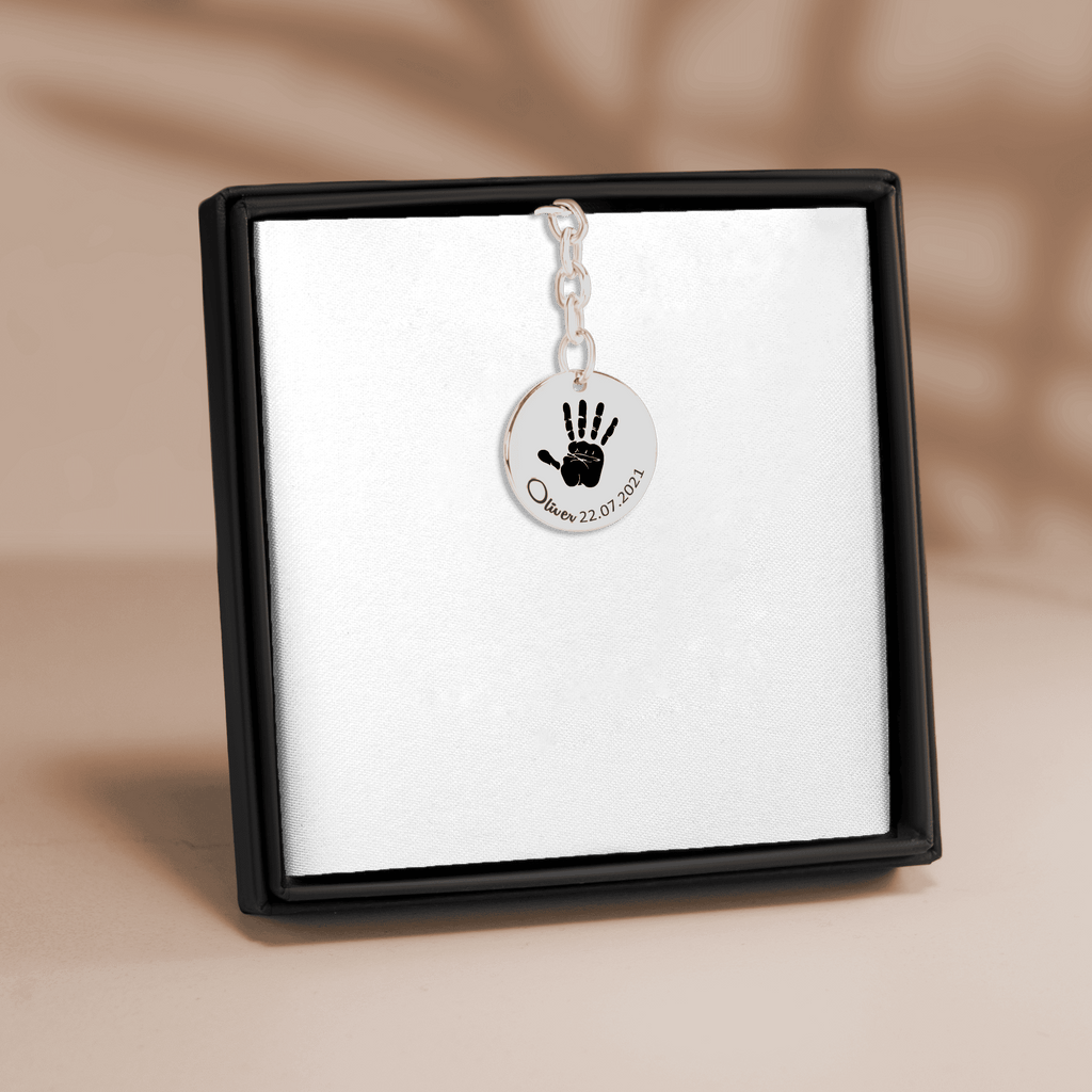 Llavero personalizado huella de mano