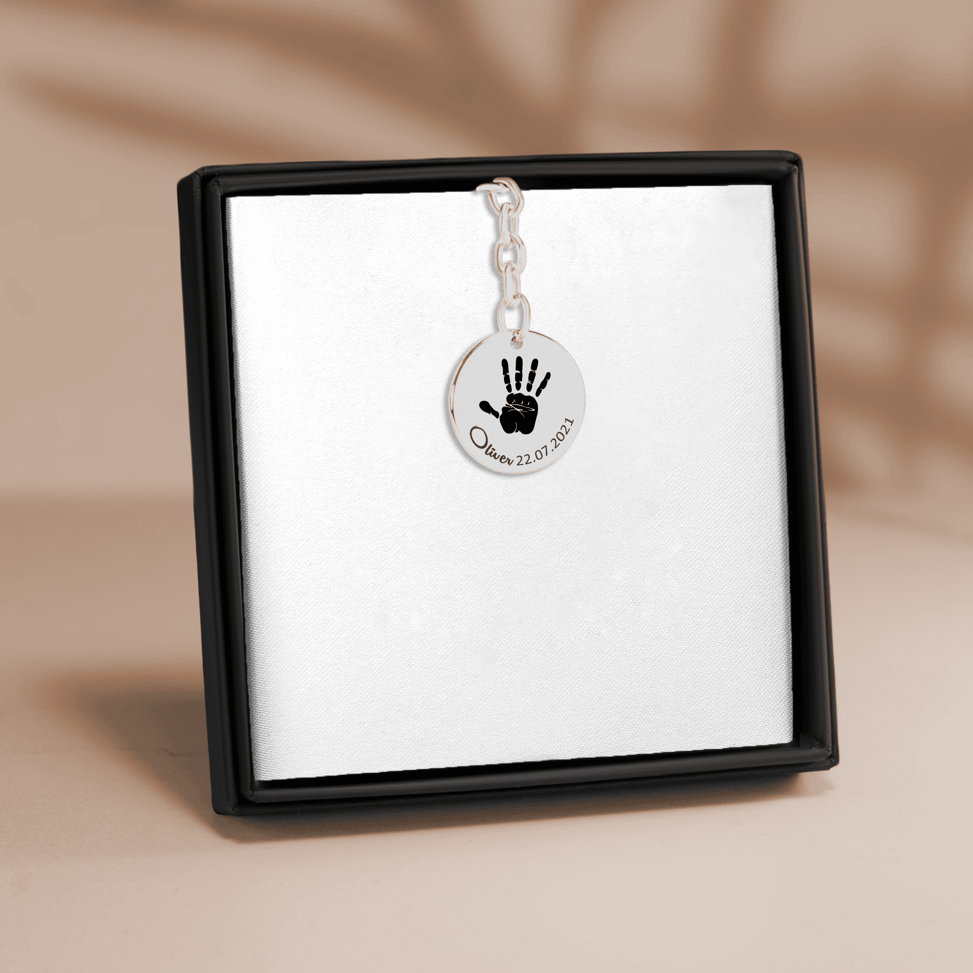Llavero personalizado huella de mano