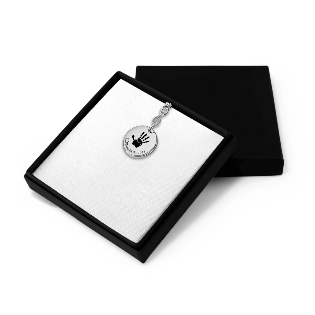Llavero personalizado huella de mano