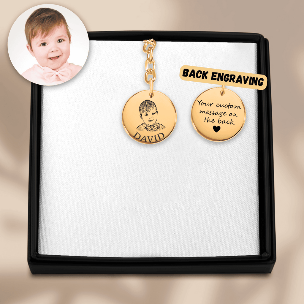 Llavero retrato infantil personalizado