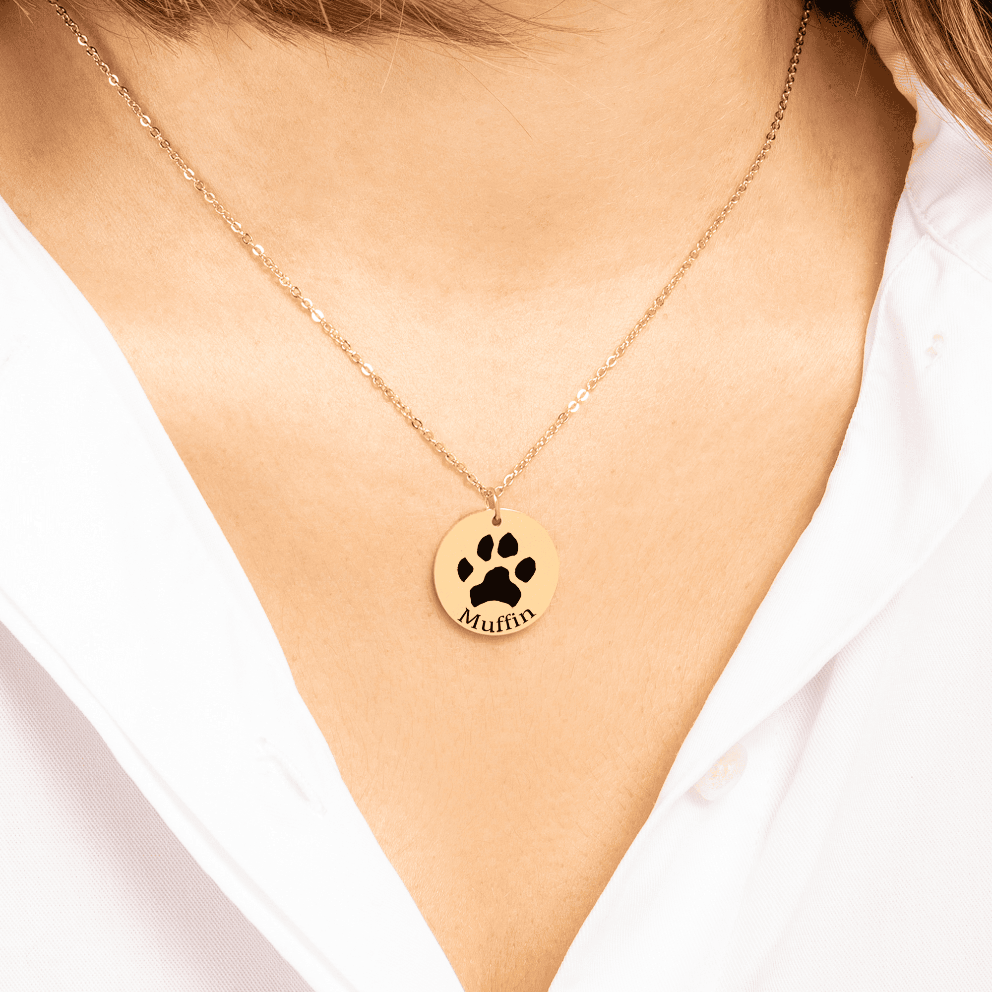 Collar personalizado huella de mascota