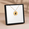 Collar personalizado con huella de mano