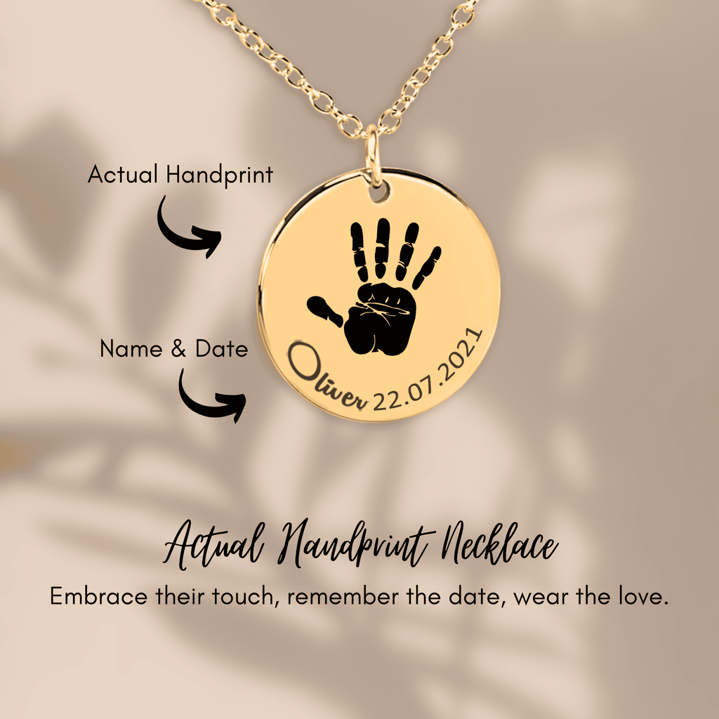 Collar personalizado con huella de mano